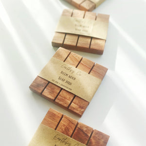 Neem Wood Soap Dish (4x4)