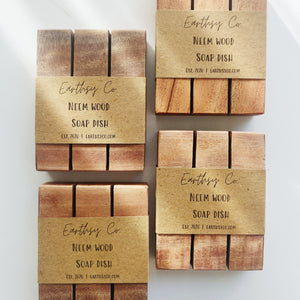 Neem Wood Soap Dish (4x3)