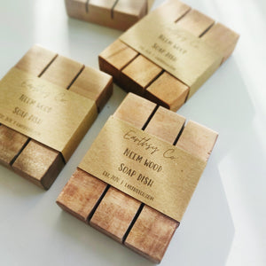 Neem Wood Soap Dish (4x3)